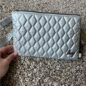 Lug Peekaboo Silver Crossbody Bag